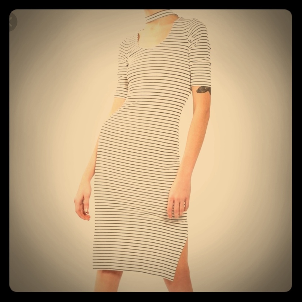 Striped Bodycon Dress